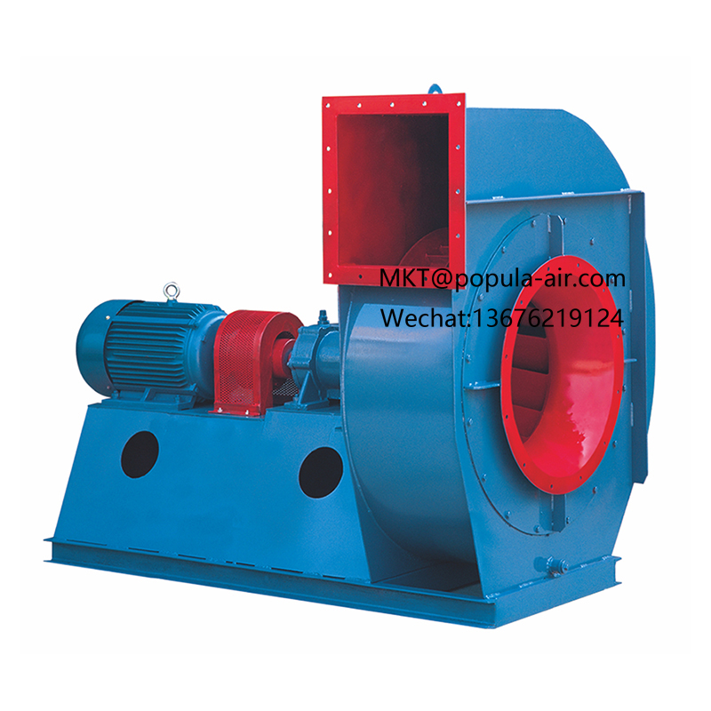 Y9-38-14D-132KW with  volume 3128-3059 pressure POPULA Induced Draft Boiler Centrifugal Induced Draft Fan