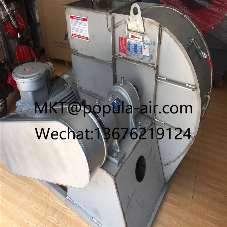 C6-48-12.5C-7.5KW-4P with  volume 795-695 pressure POPULA Dust Removal Centrifugal Fan Industrial Exhaust Fan