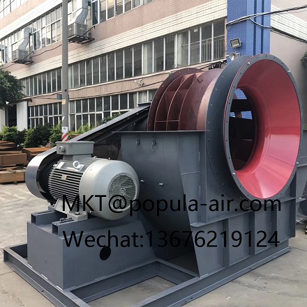 4-72 B-20B-11KW-6P with volume CMH pressure 377-299 Pa POPULA Smoke Exhaust Pipeline Centrifugal Fan