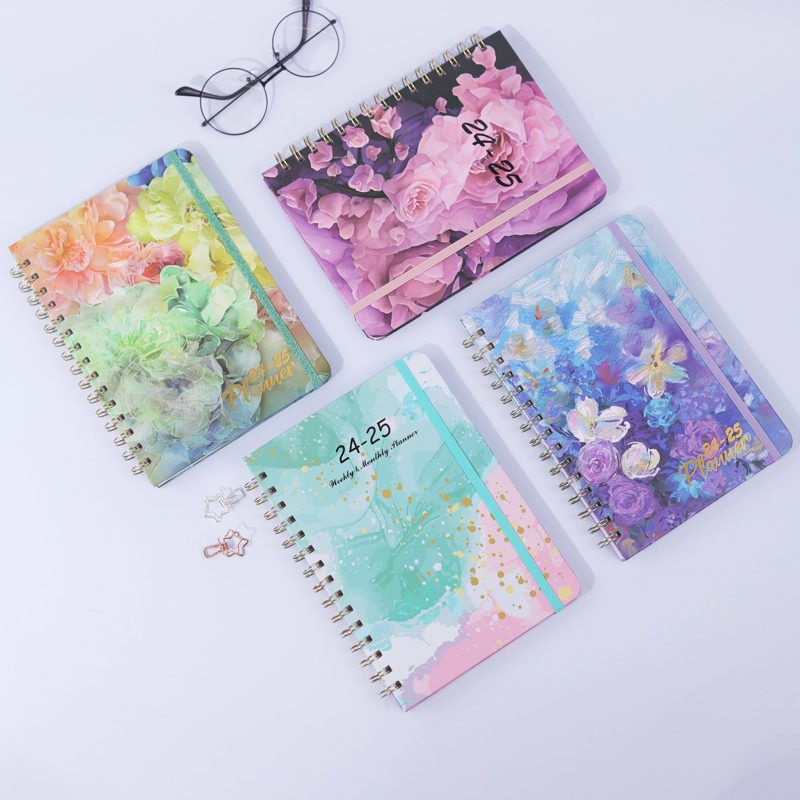 Portable Schedule Book A5 Daily Planner Spiral Notebook