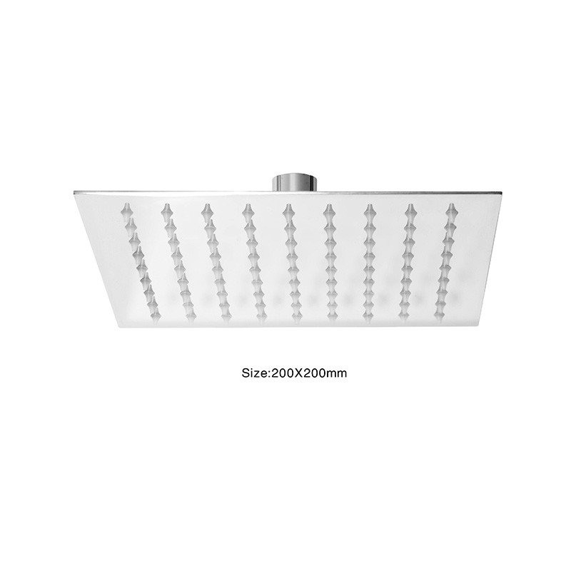 Square Stainless Steel Overhead Shower Head