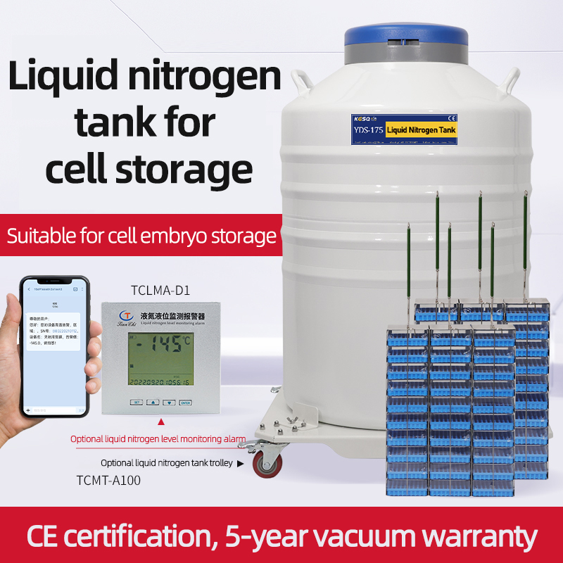 Italy-liquid nitrogen tank for cell storage price-dewar trolley