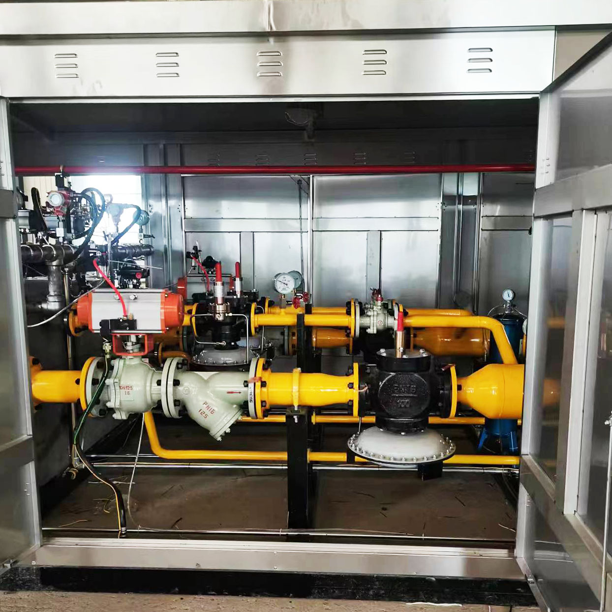 3500 cubic meter gas pressure regulating pry pressure regulating box