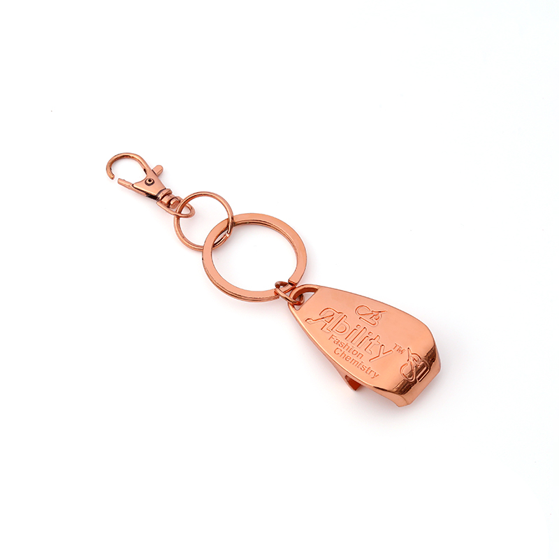 Beer Opener Keychain Promotional Zinc Alloy Metal Key Chains