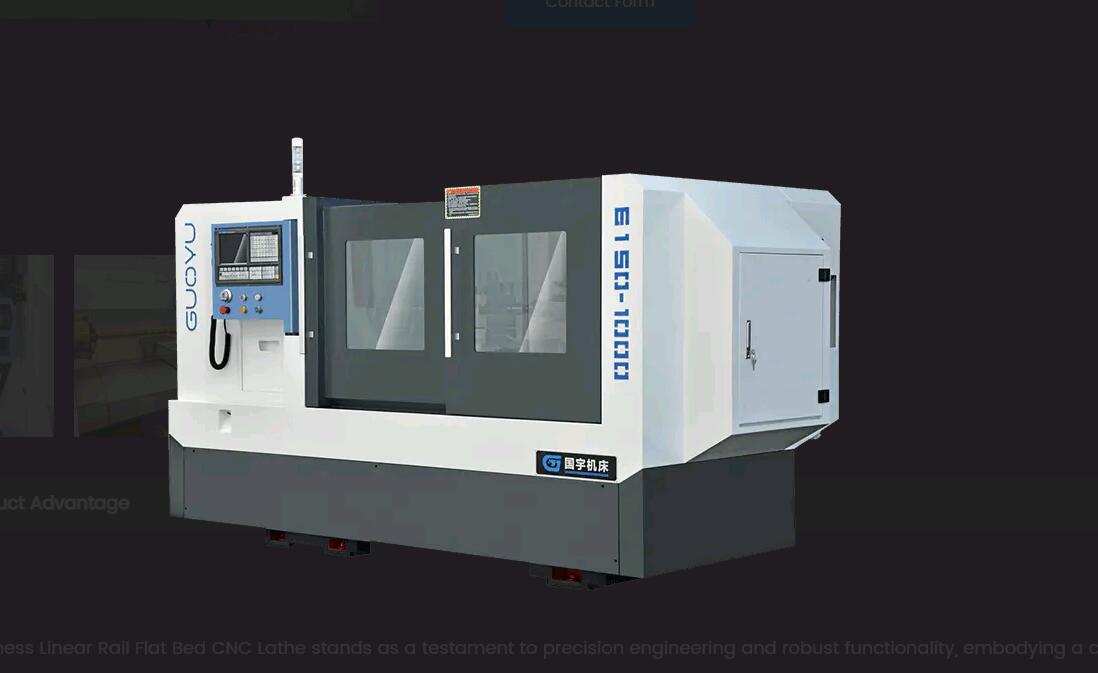 High Hardness Linear Rail Flat Bed CNC Lathe