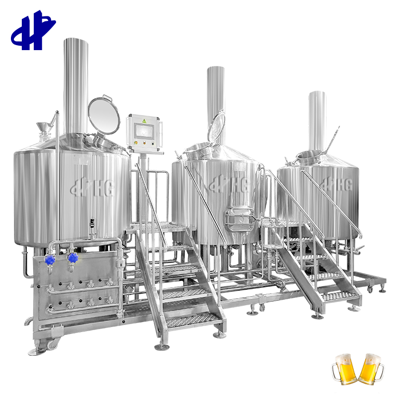 1000L 3 Vessel Beer Brewing Equipment