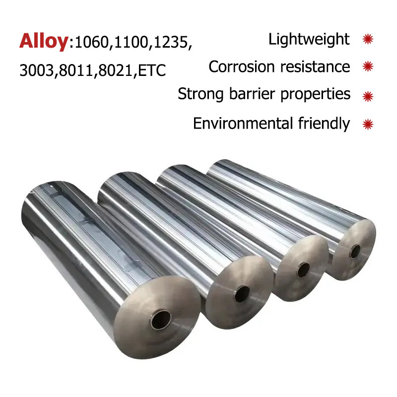 The commonly used alloy numbers of waterproof aluminum foil mainly include 8011, 1100, 3003, etc.