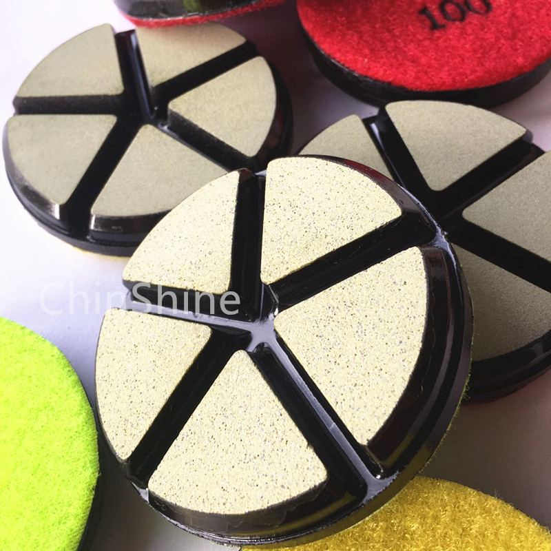 3 Inch Ceramic Bond Hybird Transitional Polishing Pads For Concrete