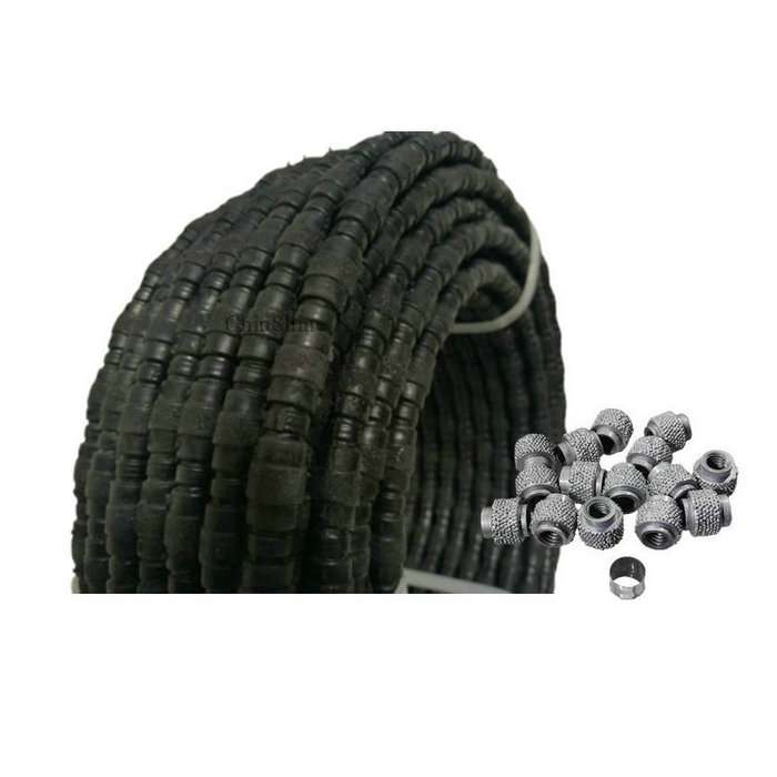 Diamond Vacuum Brazed Wire Saw Rope For Construction Reinforced Concrete