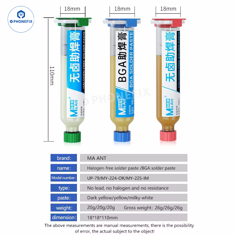 MaAnt BGA Solder Paste Halogen-free Lead-free Repair Flux