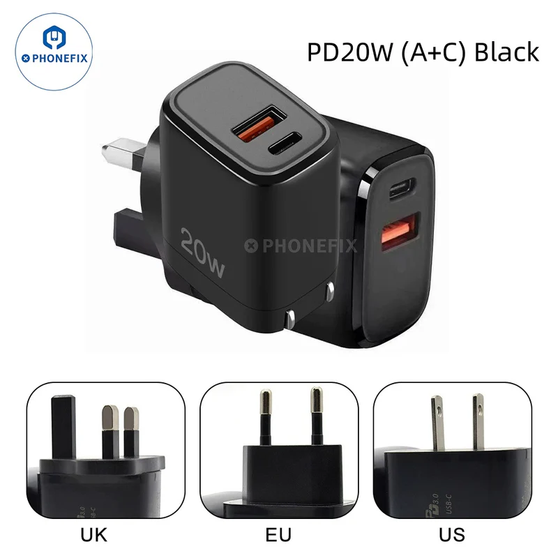 PD 45W Dual-Port Portable Super Fast Charging Adapter – Power Up Fast