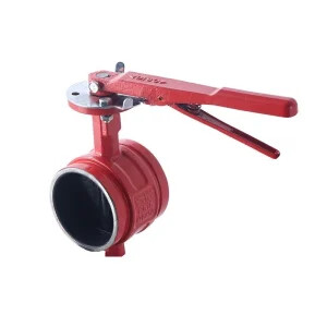 Handle groove butterfly valve