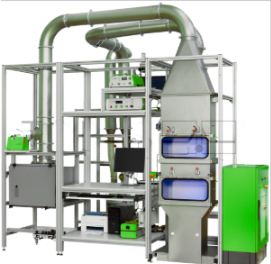 Air conditioning filter test bench for carriage