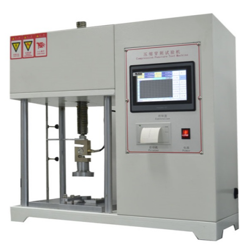 Static pressure and puncture testing machine for safety shoes
