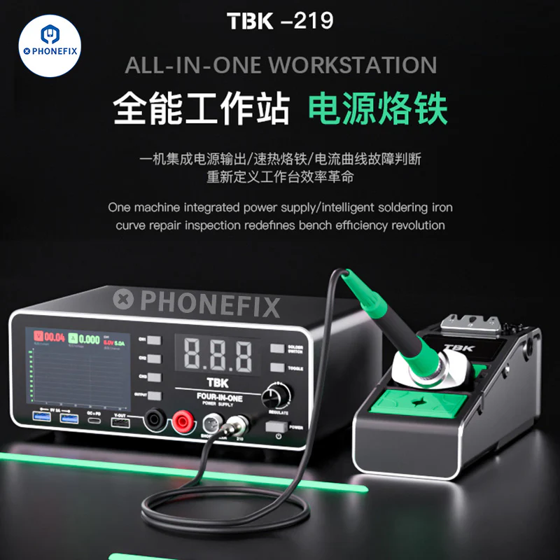 TBK-219 Curved DC Regulated Power Supply Soldering Iron