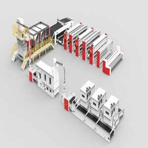 ALTGB---3800mm PET Fiber Geotextile Needle Punching Road Construction Nonwoven Fabric Production Line