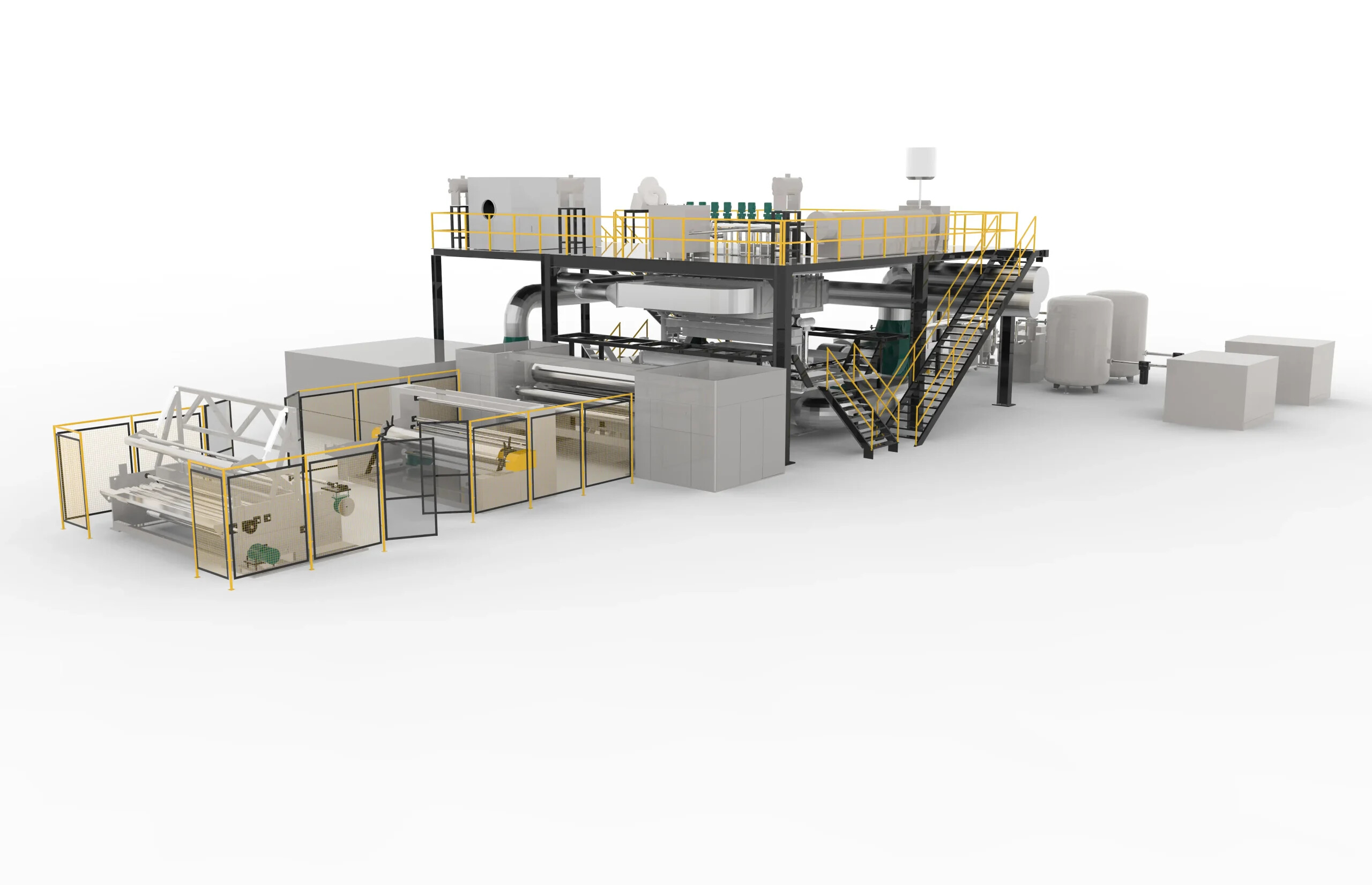 1600mm High Capacity Automatic PET Spunbond Nonwoven Machine