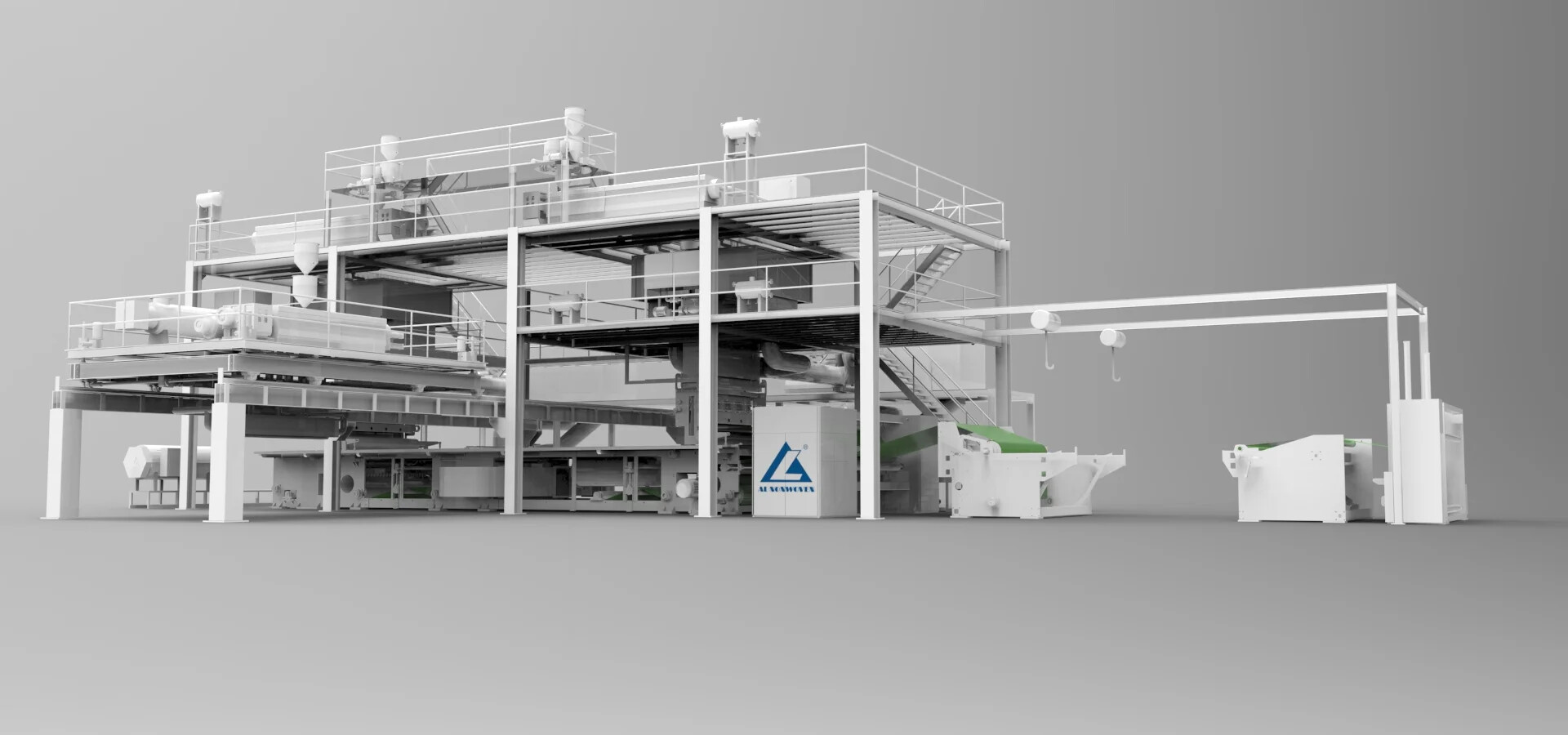 AL-2400mm SMS PP Melt-blown Fabric Making Production Machinery Line