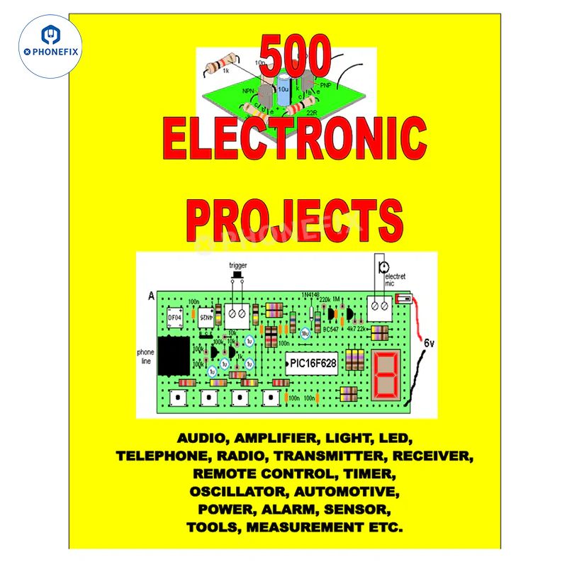 Learn Electronics Through 500 DIY Projects
