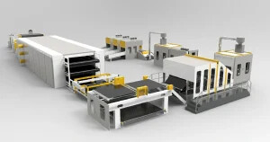 ALCD--3200mm Nonwoven Chemical-bonded Wadding Oven Non Woven Fabric Making Machine