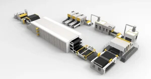 AL--1100mm PET Needle Punching Oven Nonwoven Fabric Scrubbing Pad Making Machine