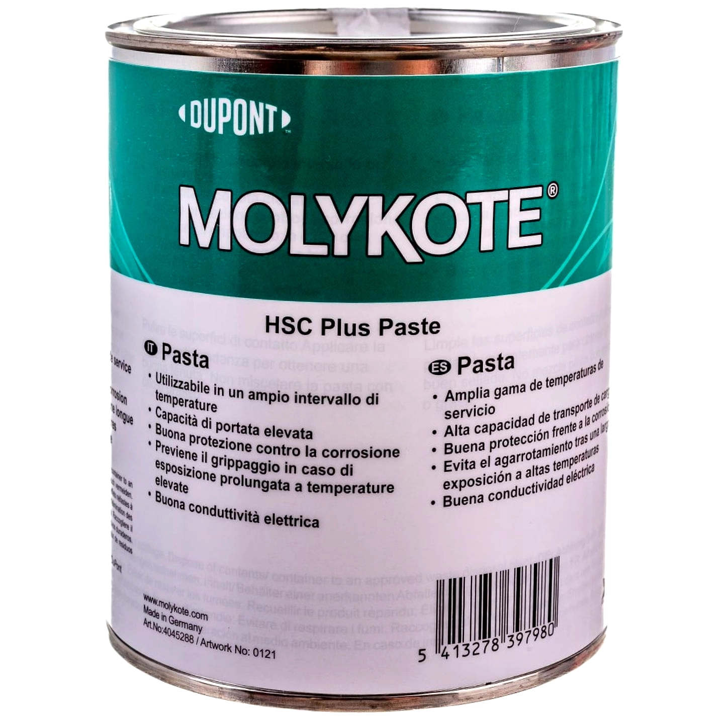 Molykote Hsc Plus Paste 1 Kg Solid Lubricant with Good Corrosion Protection for Threaded Connections Fasteners 