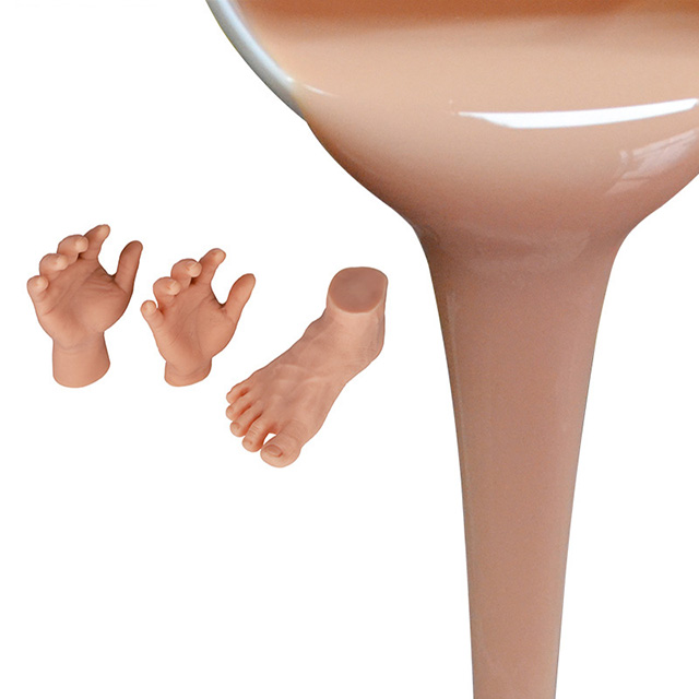 life casting food grade silicone rubber soft sex doll two parts liquid silicone