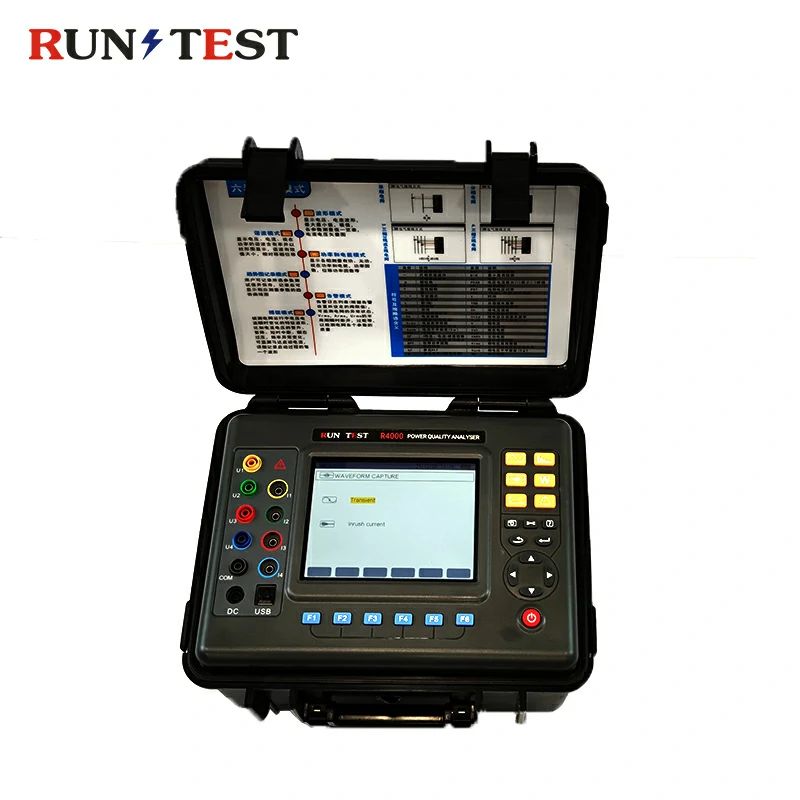 Portable 3 Phase Electric Digital Power Quality Analyzer