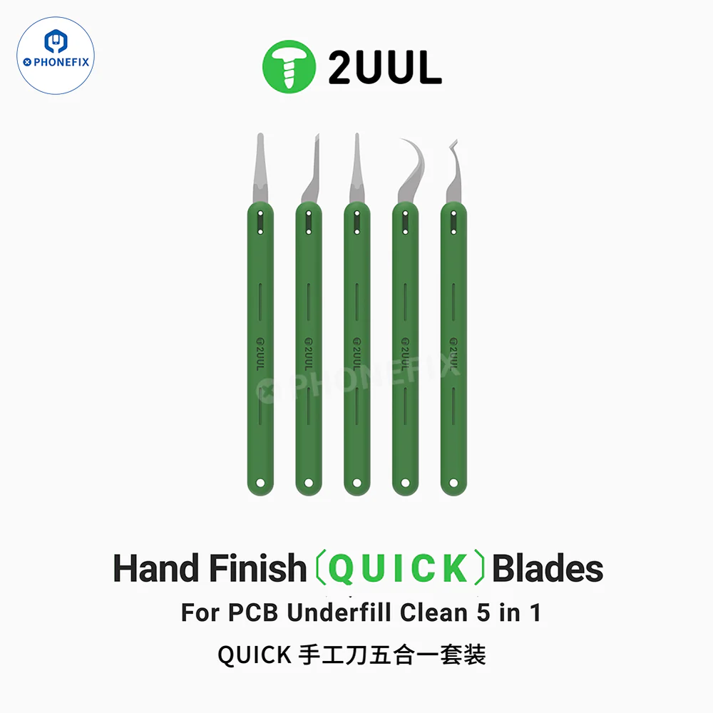2UUL 5 in 1 DA22 Hand Finish Blades For PCB Underfill Clean