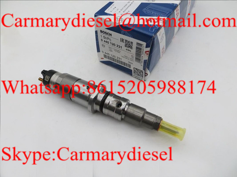 BOSCH Genuine common rail injector 0445120059, 0445120231 for Cummins 4945969, 3976372, 5263262