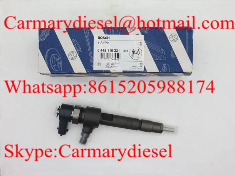 BOSCH Genuine common rail injector 0445110231 for Chevrolet 93342272, MWM Diesel , VW 2P0 130 201