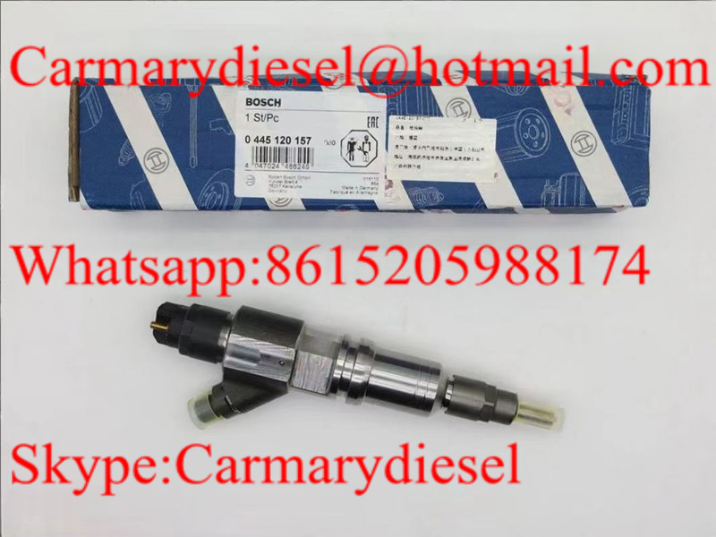 BOSCH Genuine common rail injector 0445120157 for SAIC-IVECO HONGYAN 504255185, FIAT 504255185
