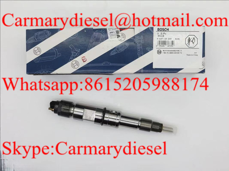 BOSCH Genuine common rail injector 0445120265, 0445120086 for WEICHAI 