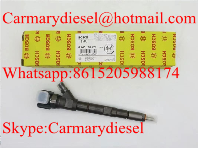 BOSCH Common rail injector 0445110279, 0445110186 for HYUNDAI, KIA 33800-4A000, 33800-4A150, 33800-4A160, 33800-4A170