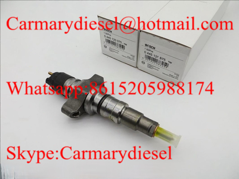 BOSCH Common rail injector 0445120075 for IVECO 504128307, 5801382396, CASE NEW HOLLAND 2855135