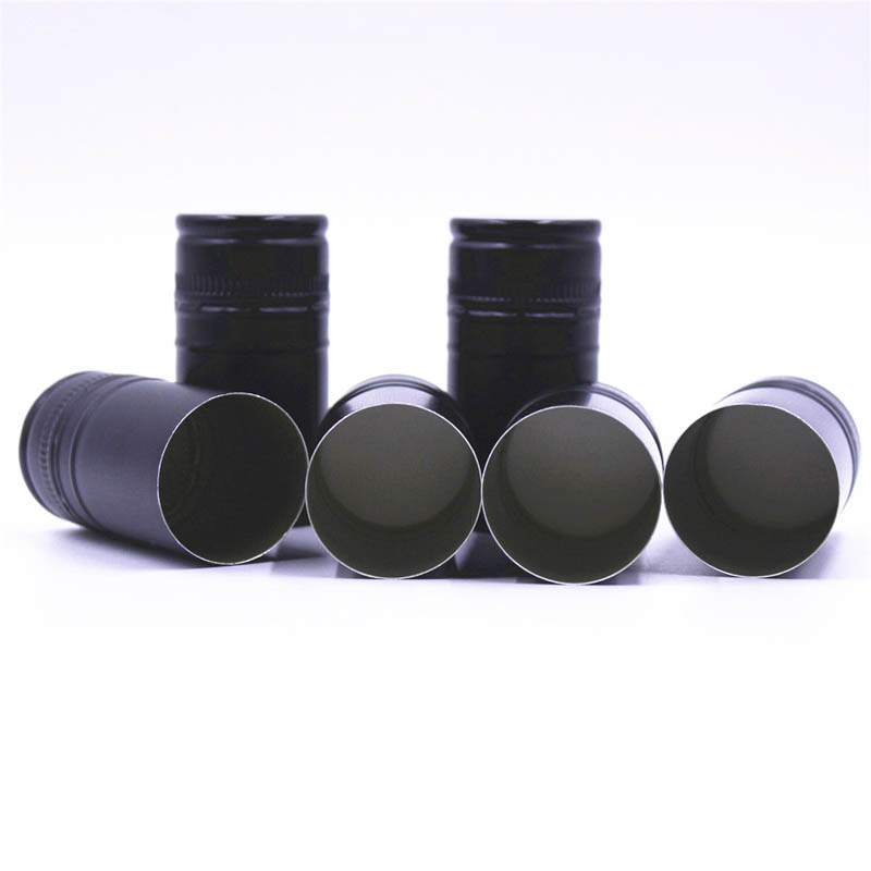 Custom 30x60mm Tamper-Evident Aluminum ROPP Caps, 30mm Wine Cap with Screen Printing