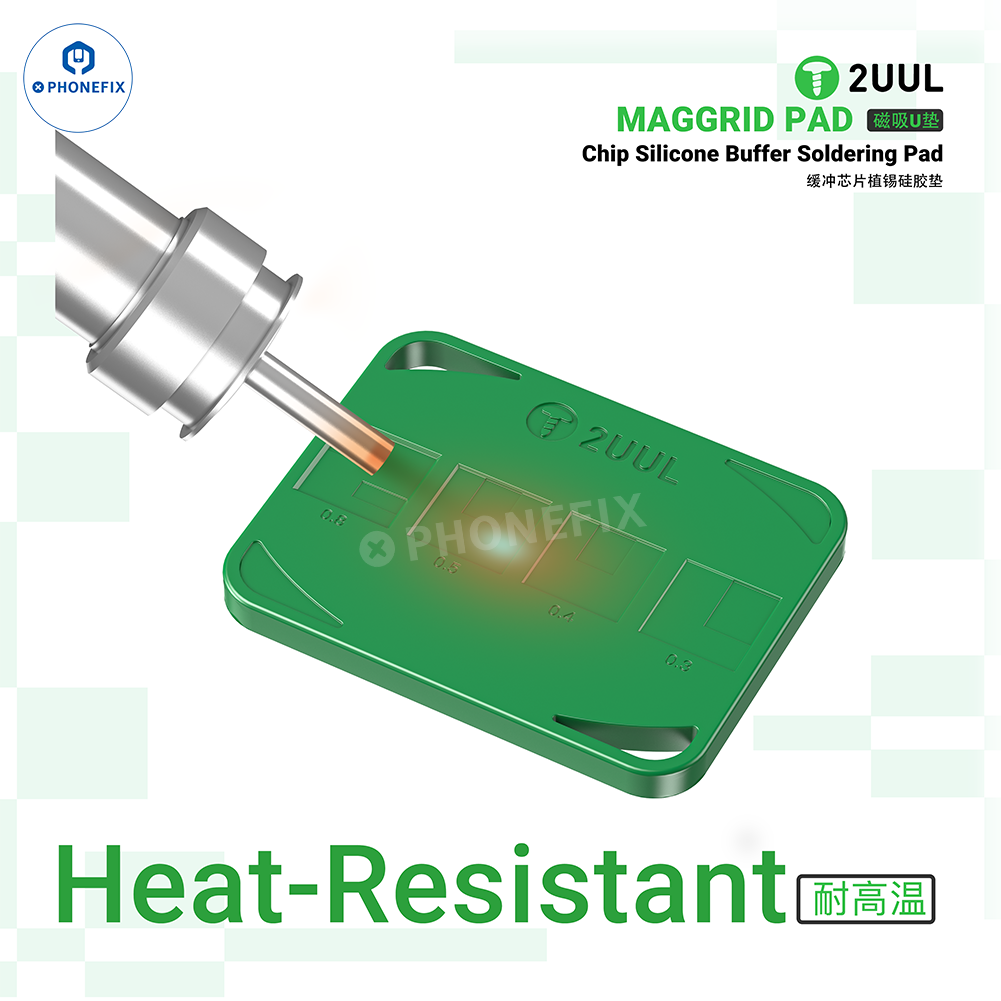 2UUL BH15 MagGrid Pad PCB IC Silicone Buffer Soldering Pad