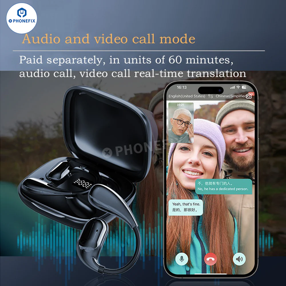 VTrans16 Smart Bluetooth Earbuds for Real Time Translation