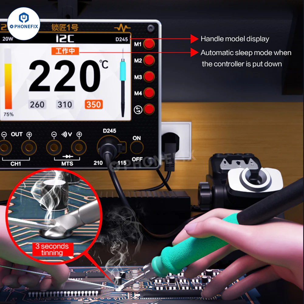 i2C C07 Precision Multimeter for Voltage Current and Frequency Detection