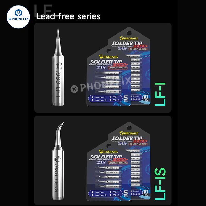 Mechanic i936 anti-static lead-free soldering iron tip suitable for mobile phone motherboard repair