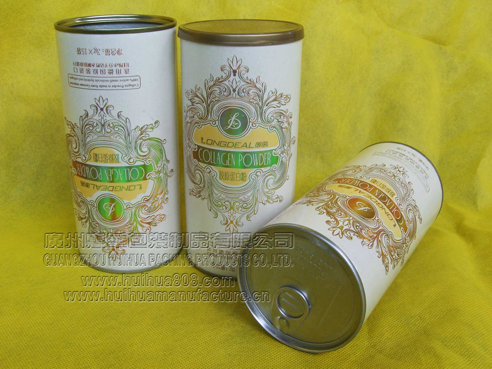 Supply scented tea paper cans,