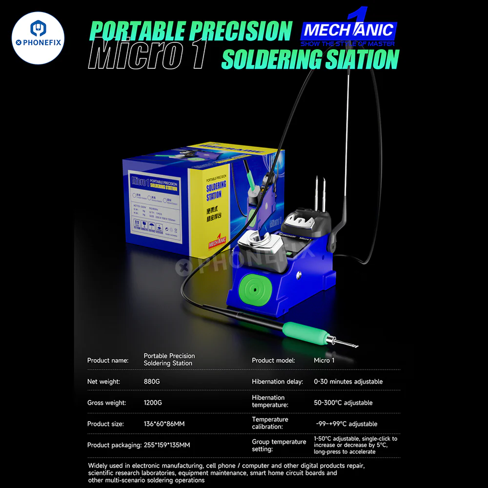Mechanic MICRO 1 Portable Precision Soldering Station PCB Welding