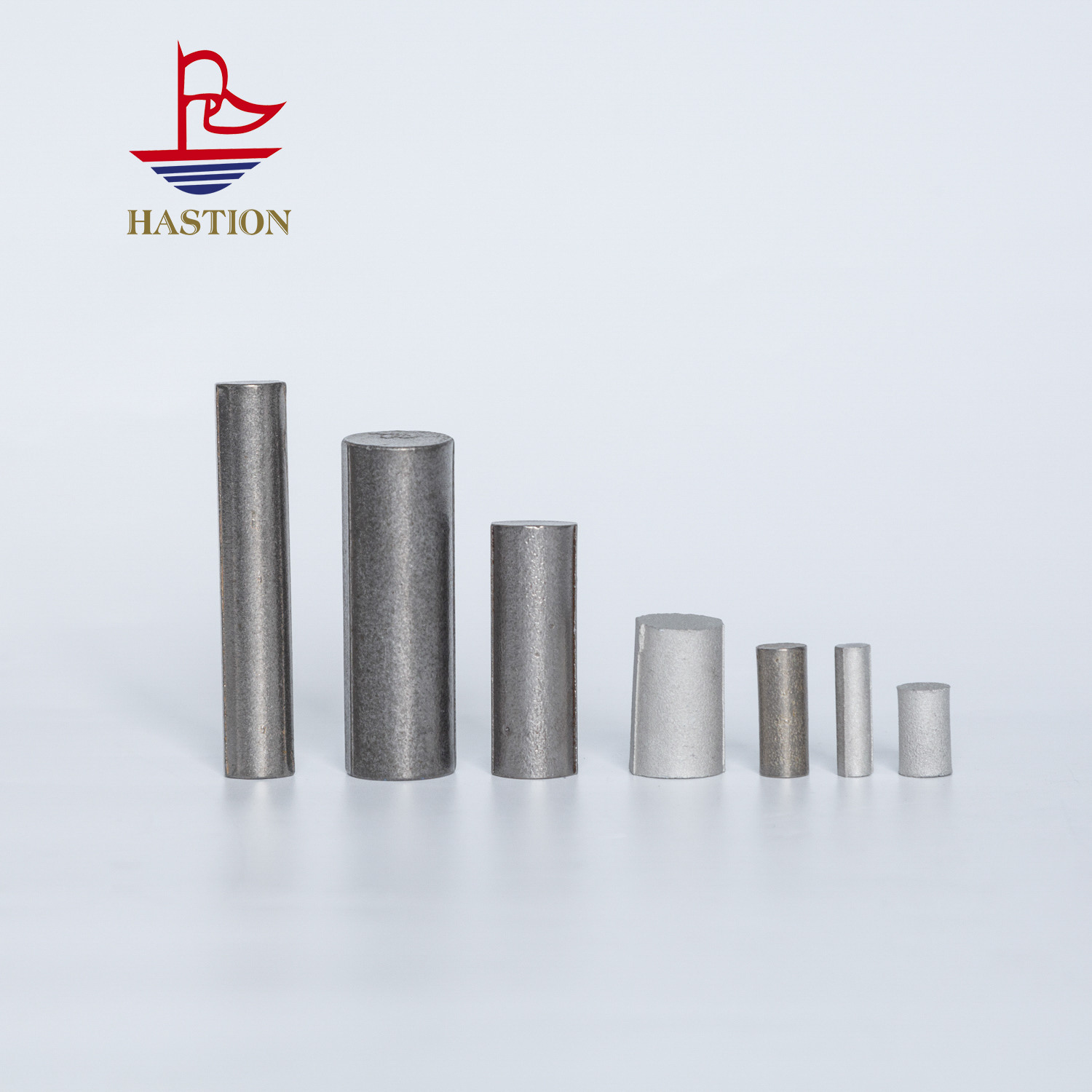Fine-grained, uniformly distributed titanium carbide hard alloy rod