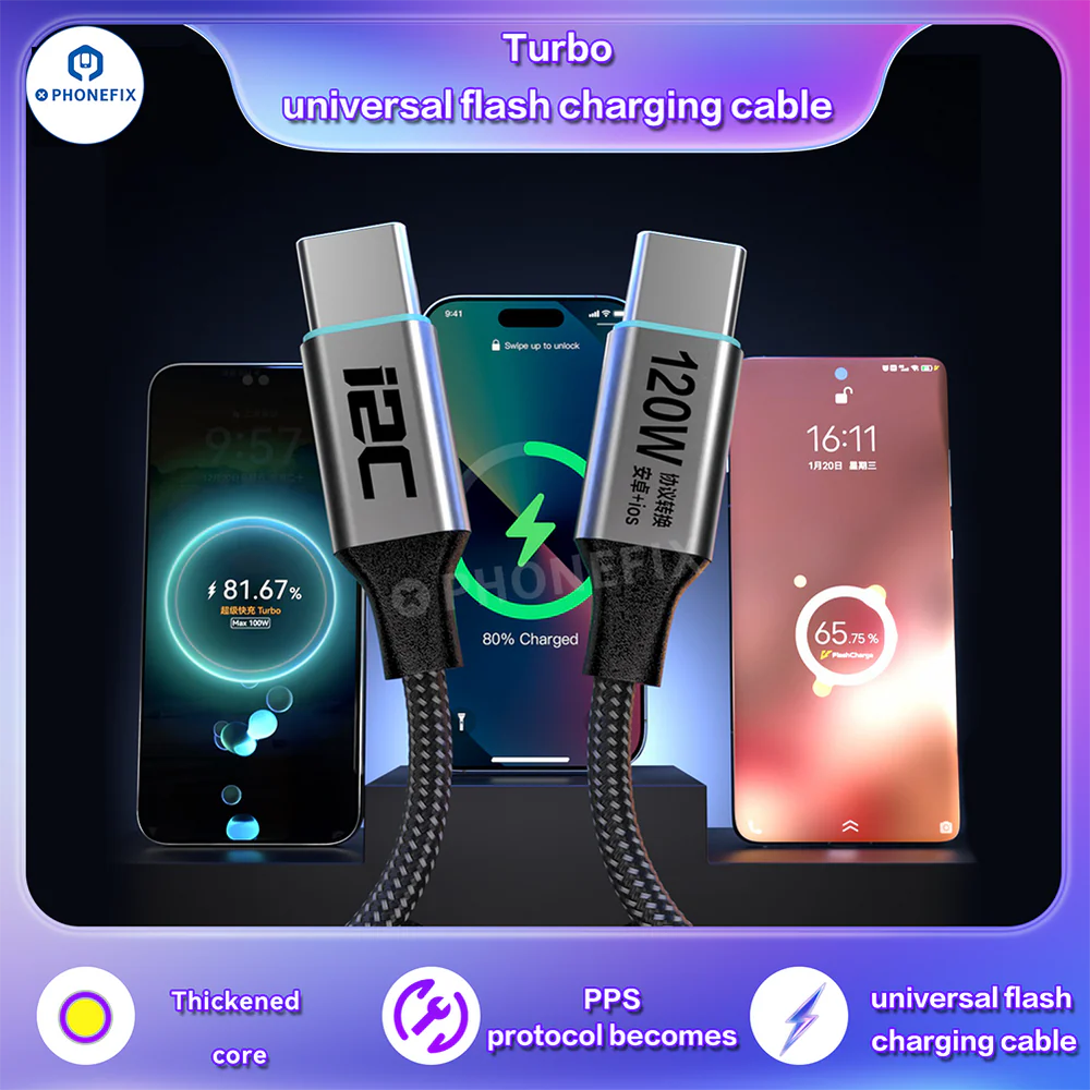  i2C Turbo 65W/120W Universal Flash Charging Cable