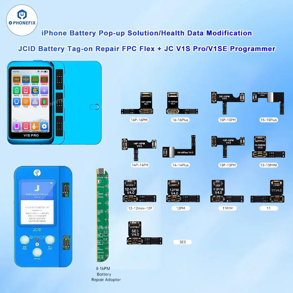 JCID Battery Replacement for iPhone Models