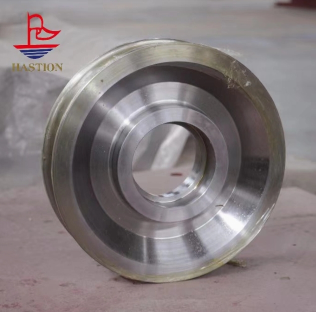 Production of titanium carbide guide wheels from tire steel wire