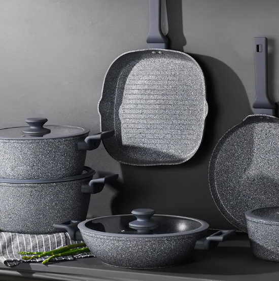 Telamon Classic Granite Series Forged Cookware Set