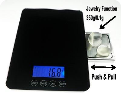 CS-7799 kitchen scale with jewelry scale function