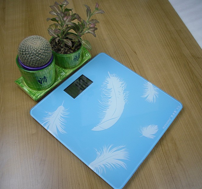 Large LCD bathroom scale