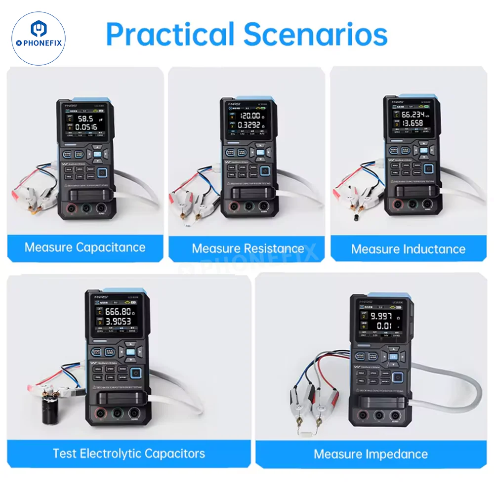 Digital Bridge LCR Tester and Smart Tweezers for Electronics Testing